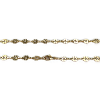 Collier d'occasion or 750 jaune maille fantaisie 40 cm