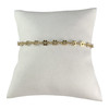 Bracelet d'occaison or 750 jaune maille fantaisie 18,5 cm - vue V1