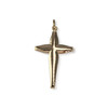 Pendentif croix d'occasion or 750 jaune - vue V1