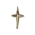 Pendentif croix d'occasion or 750 jaune - vue 1