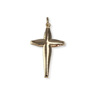 Pendentif croix d'occasion or 750 jaune