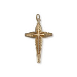 Pendentif croix d'occasion or 750 jaune - vue 2