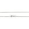 Collier d'occasion or 375 blanc maille gourmette diamants 49,5 cm - vue V3