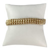 Bracelet d'occasion or 750 jaune maille américaine 19 cm - vue V1