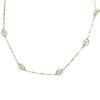 Collier d'occasion or 750 jaune maille torsadée perles de culture 41,5 cm - vue V1