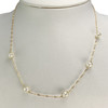 Collier d'occasion or 750 jaune maille torsadée perles de culture 41,5 cm - vue V2