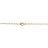 Collier d'occasion or 750 jaune maille torsadée perles de culture 41,5 cm - vue V3