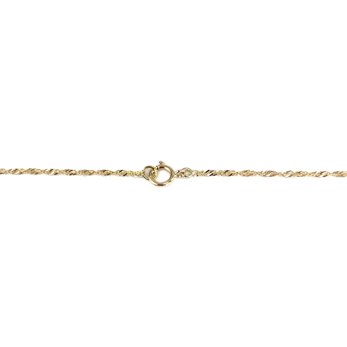 Collier d'occasion or 750 jaune maille torsadée perles de culture 41,5 cm - vue 3