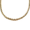 Collier en chute d'occasion or 750 jaune maille palmier 41,5 cm - vue V1