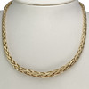 Collier en chute d'occasion or 750 jaune maille palmier 41,5 cm - vue V2