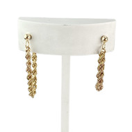 Boucles d'oreilles pendants d'occasion or 375 jaune