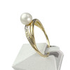 Bague d'occasion or 750 2 tons perle de culture - vue V2