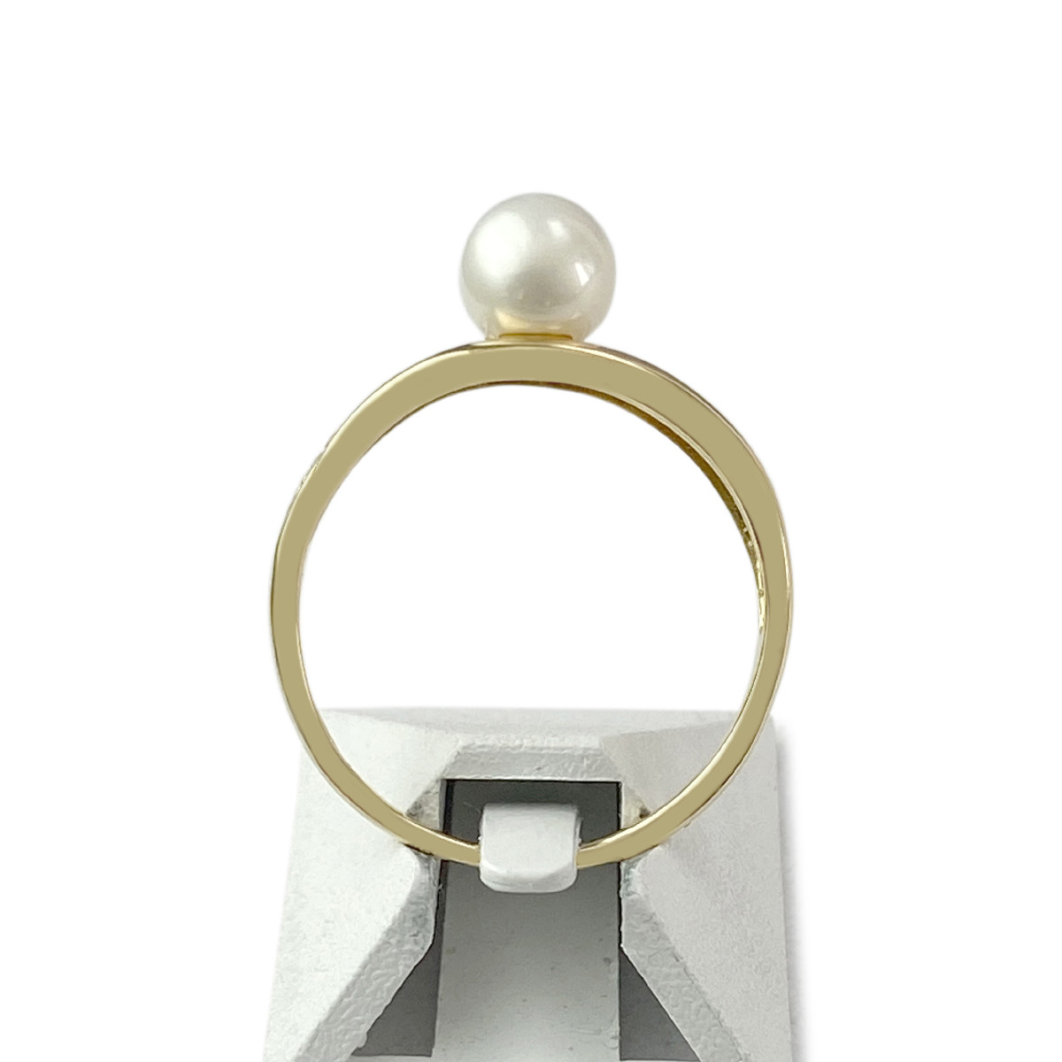 Bague d'occasion or 750 2 tons perle de culture - vue 3