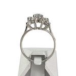 Bague d'occasion or 750 blanc pierres synthétiques - vue 3