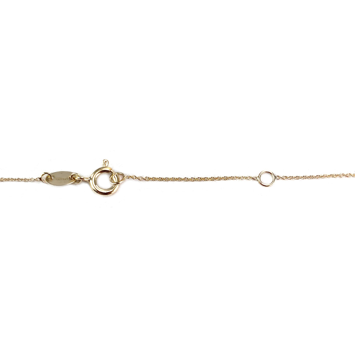 Collier d'occasion or 375 jaune maille forçat perles de culture de chine 45 cm - vue 3