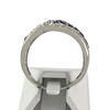Bague d'occasion or 750 blanc saphirs diamants - vue V3