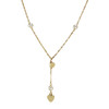 Collier d'occasion or 750 jaune maille torsadée perles de culture 43,5 cm - vue V1