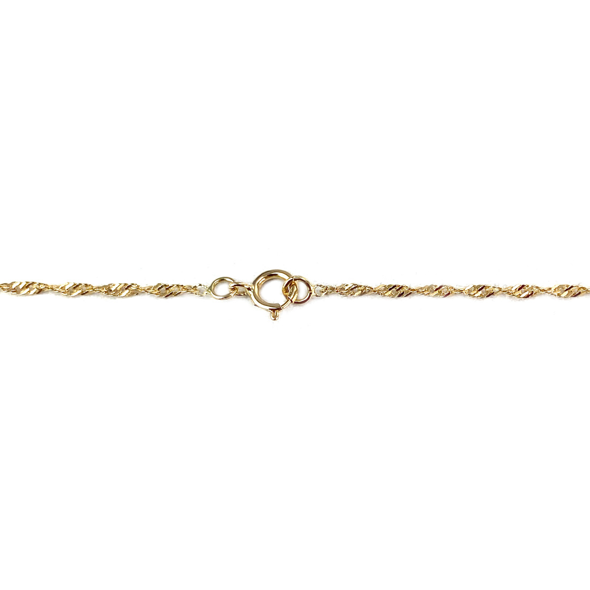 Collier d'occasion or 750 jaune maille torsadée perles de culture 43,5 cm - vue 3