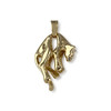 Pendentif d'occasion or 750 jaune félin - vue V1