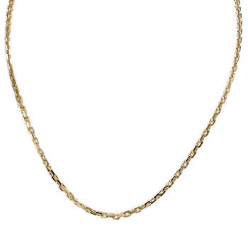 Chaîne d'occasion or 750 jaune maille forçat 50 cm