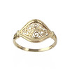 Bague d'occasion or 750 jaune filigrane - vue V1