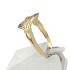 Bague d'occasion or 750 jaune filigrane - vue V2
