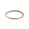 Bague demi tour d'occasion or 750 jaune diamants - vue V1