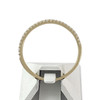 Bague demi tour d'occasion or 750 jaune diamants - vue V3