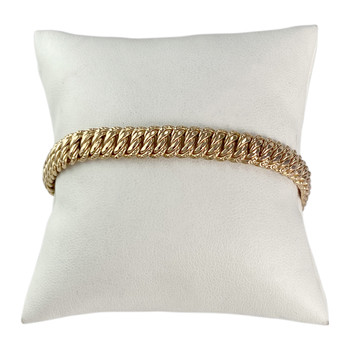 Bracelet d'occasion or 750 jaune 19 cm