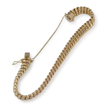 Bracelet d'occasion or 750 jaune 19 cm