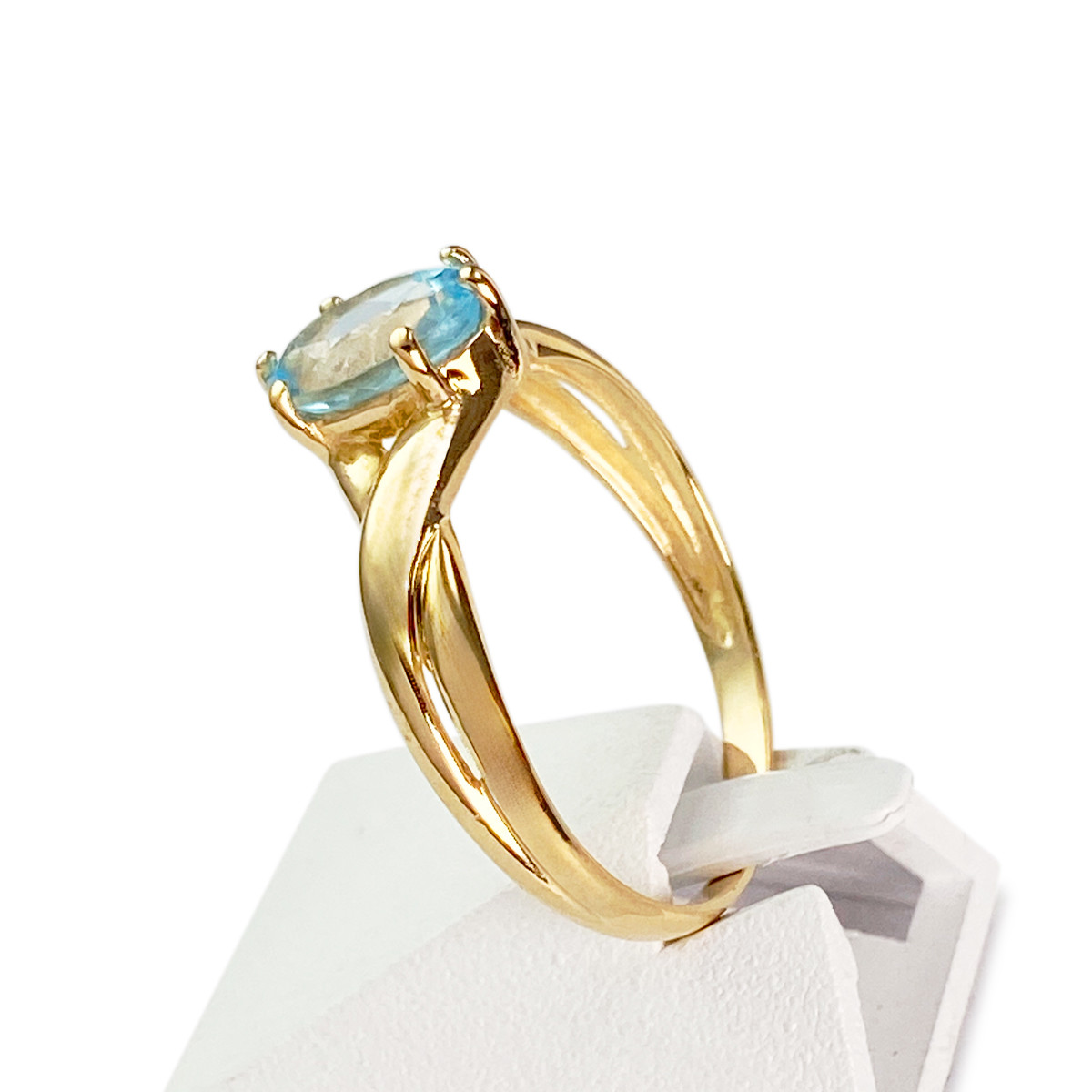 Bague d'occasion or 750 jaune topaze - vue 2