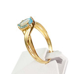 Bague d'occasion or 750 jaune topaze - vue 2