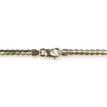 Collier en chute d'occasion or 750 jaune maille fantaisie 42,5 cm