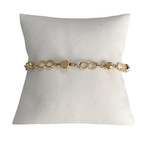 Bracelet d'occasion or 750 jaune maille fantaisie 18 cm - vue 1