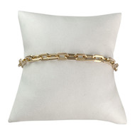 Bracelet d'occasion or 750 jaune maille fantiaisie 19,5 cm