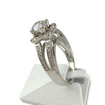 Second hand mauboussin ring gold 750 white diamonds - view 2