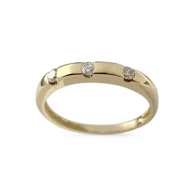 Bague d'occasion or 750 jaune diamants