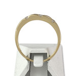 Bague d'occasion or 750 jaune diamants - vue 3