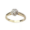 Solitaire d'occasion 2 ors 750 diamant - vue V1