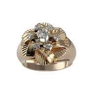 Bague d'occasion 2 ors 750 diamants