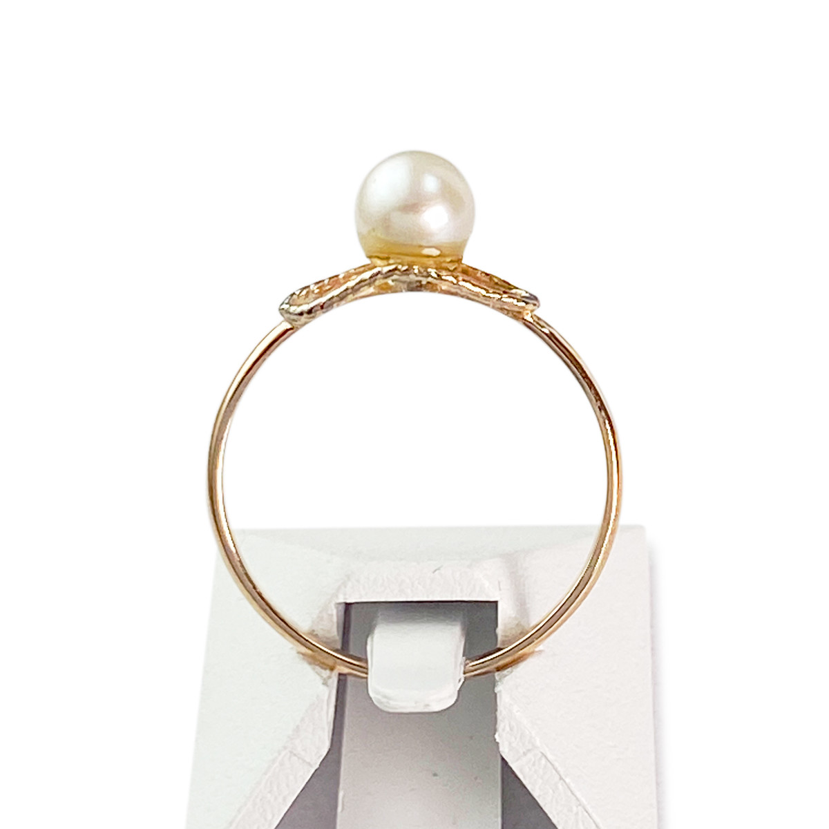 Bague d'occasion or 375 rose perle de culture - vue 3