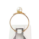 Bague d'occasion or 375 rose perle de culture - vue 3