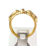 Bague d'occasion or 750 jaune rubis saphir - vue 3