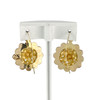 Boucles d'oreilles d'occasion or 750 jaune - vue V3