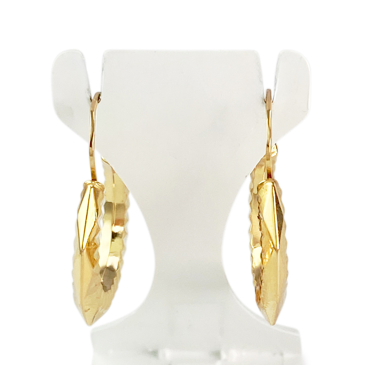 Créoles d'occasion or 750 jaune 19 mm - vue 3