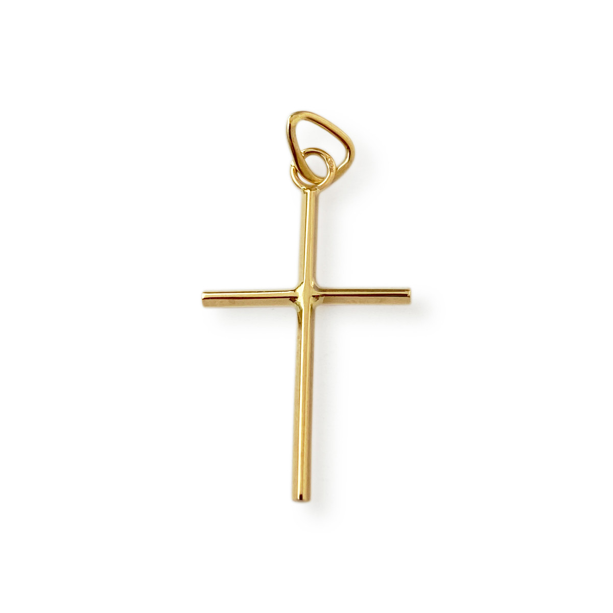 Pendentif croix d'occasion or 750 jaune - vue 2