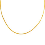 Chaîne d'occasion or 750 jaune maille gourmette 43,5 cm - vue 1