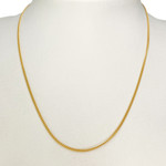 Chaîne d'occasion or 750 jaune maille gourmette 43,5 cm - vue 2