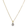 Collier d'occasion 2 ors 750 maille forçat diamants 45 cm - vue V1