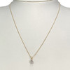 Collier d'occasion 2 ors 750 maille forçat diamants 45 cm - vue V2
